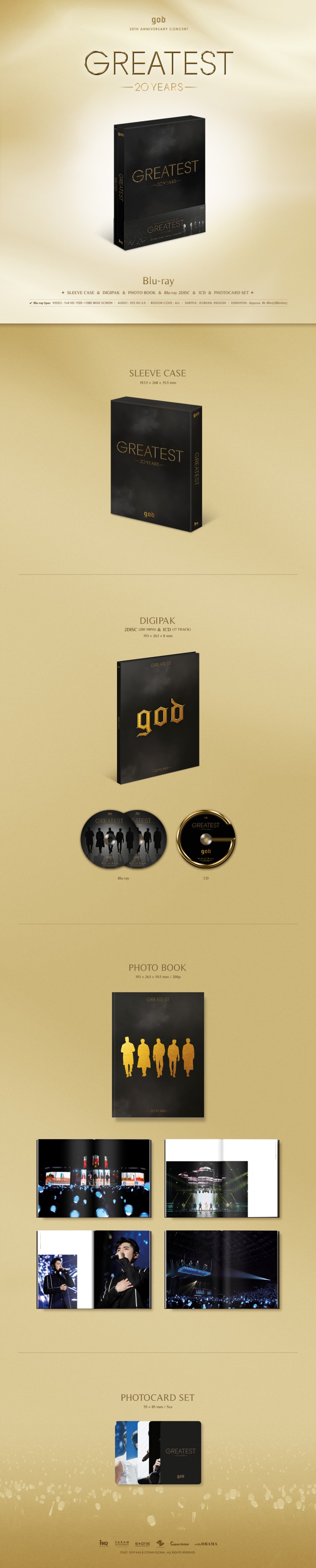 GOD(지오디) - 20th Concert GREATEST Blu-ray