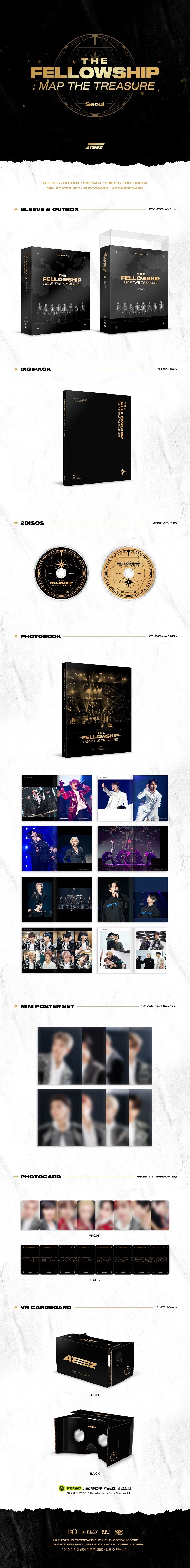 ATEEZ(에이티즈) - WORLD TOUR THE FELLOWSHIP : MAP THE TREASURE SEOUL DVD
