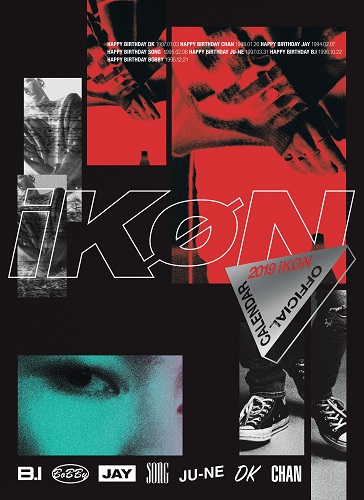 IKON(아이콘) - 2019 OFFICIAL CALENDAR