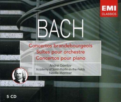 ANDREI GAVRILOV/NEVILLE MARRINER - J.S.BACH : BRANDENBURG CONCERTS / ORCHESTRAL SUITES / PIANO CONCERTOS [수입]
