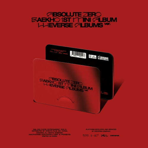 백호(BAEKHO) - 1st Mini Album <Absolute Zero> [Weverse Albums ver.]