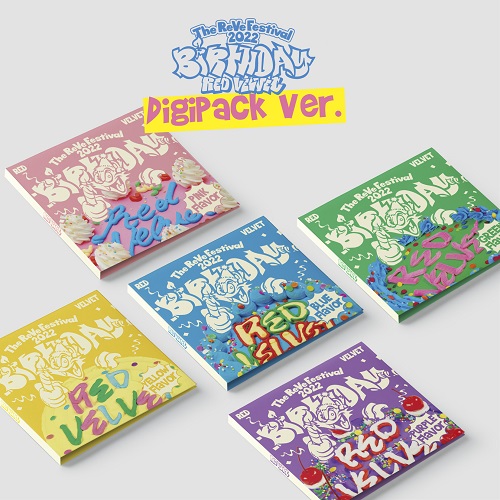 RED VELVET(레드벨벳) - 미니앨범_‘The ReVe Festival 2022 - Birthday’(Digipack Ver.) 5종세트