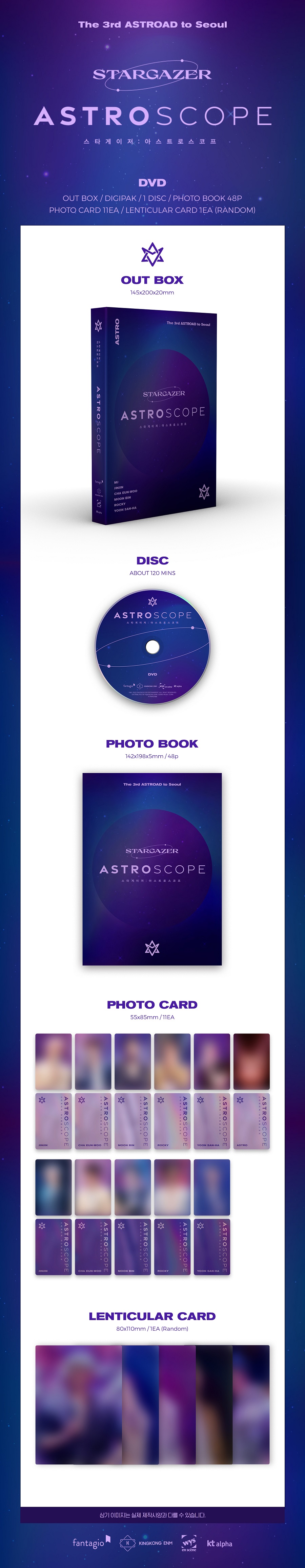 ASTRO(아스트로) - The 3rd ASTROAD to Seoul STARGAZER DVD