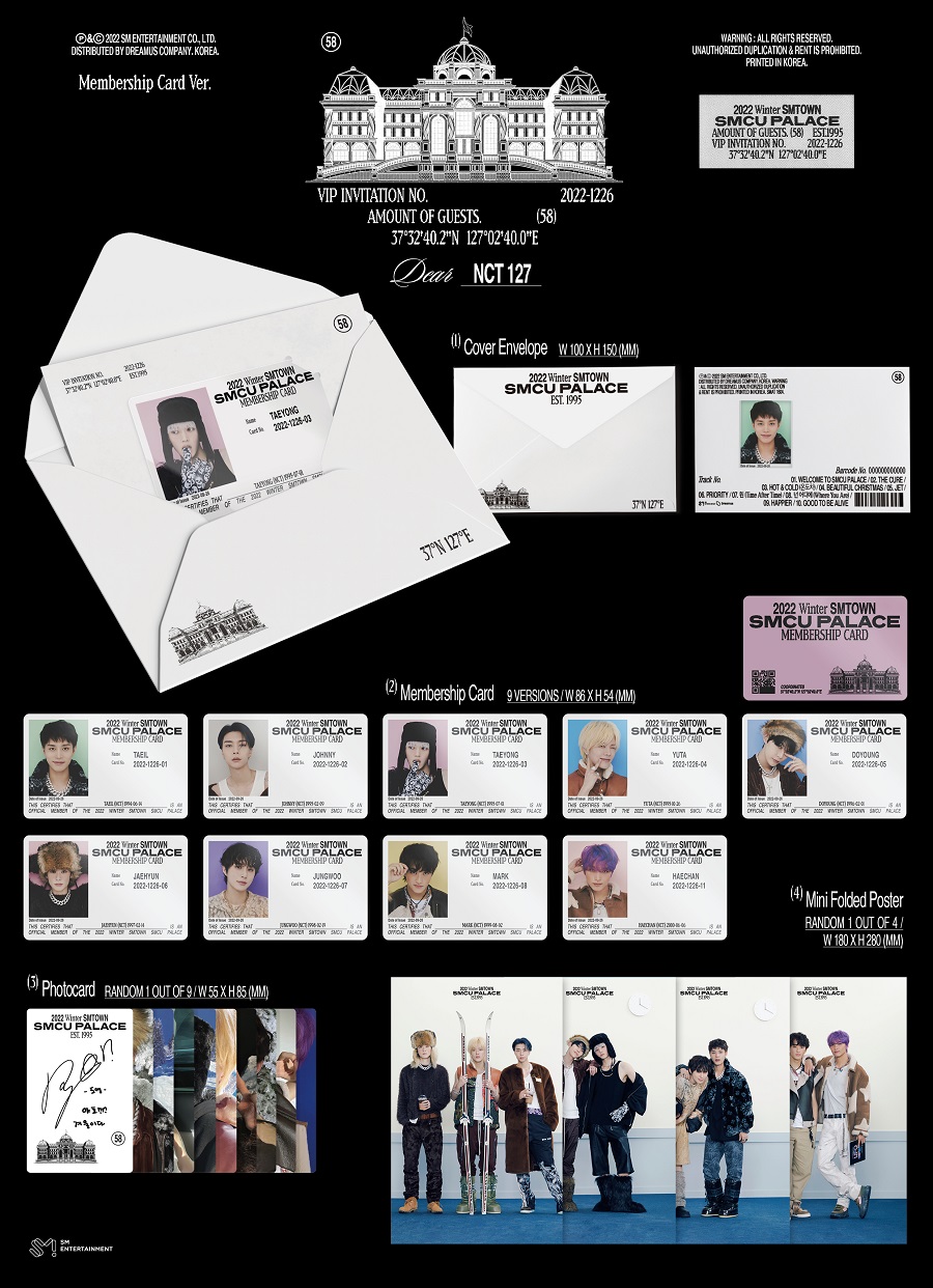NCT 127(엔시티 127) - 2022 Winter SMTOWN : SMCU PALACE (GUEST. NCT 127) (Membership Card Ver.)