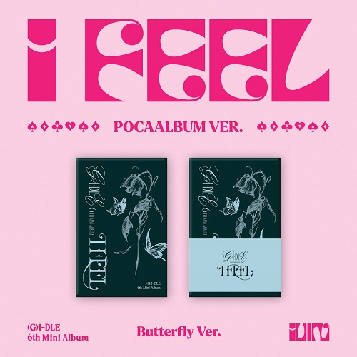 (여자)아이들 - 미니 6집/ I feel (PocaAlbum Ver.) (Butterfly Ver.)