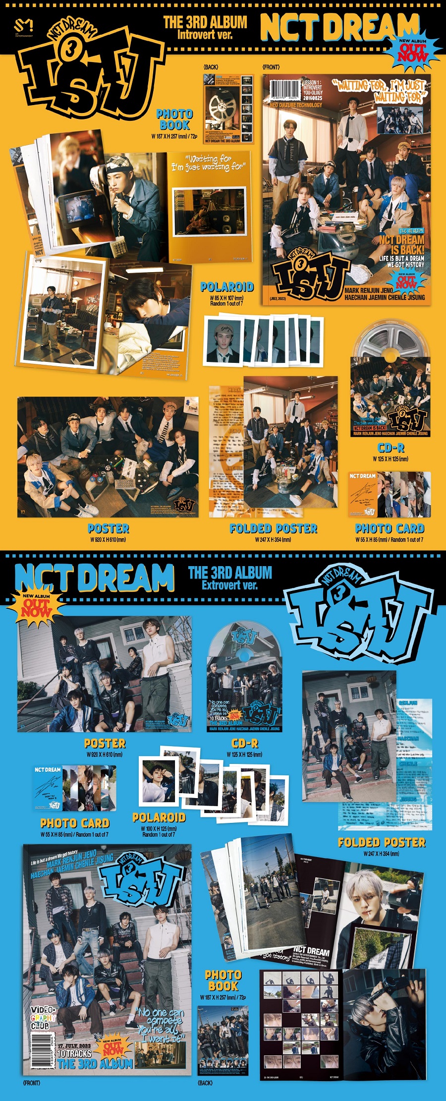NCT DREAM(엔시티드림) - 정규 3집 [ISTJ] (Photobook Ver.) 커버랜덤