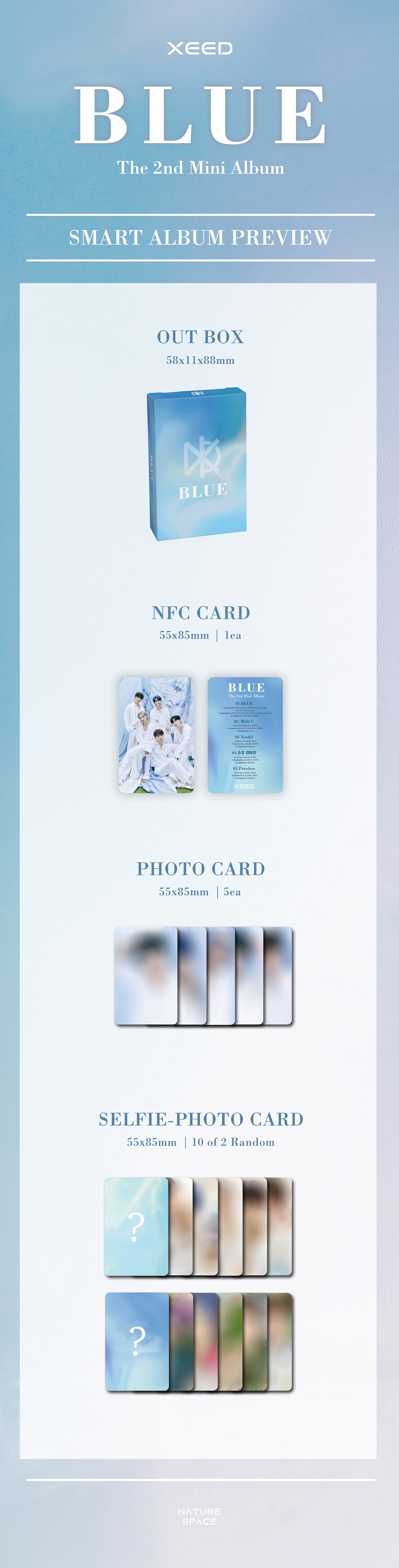 XEED(시드) - The 2nd Mini Album [BLUE] (SMC ver.)