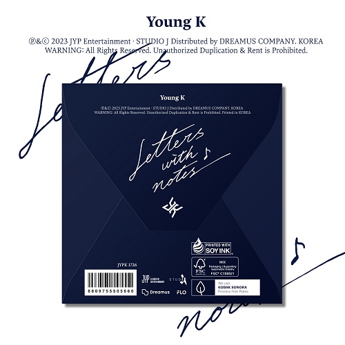 Young K(데이식스 영케이) - Letters with notes(Digipack Ver.)