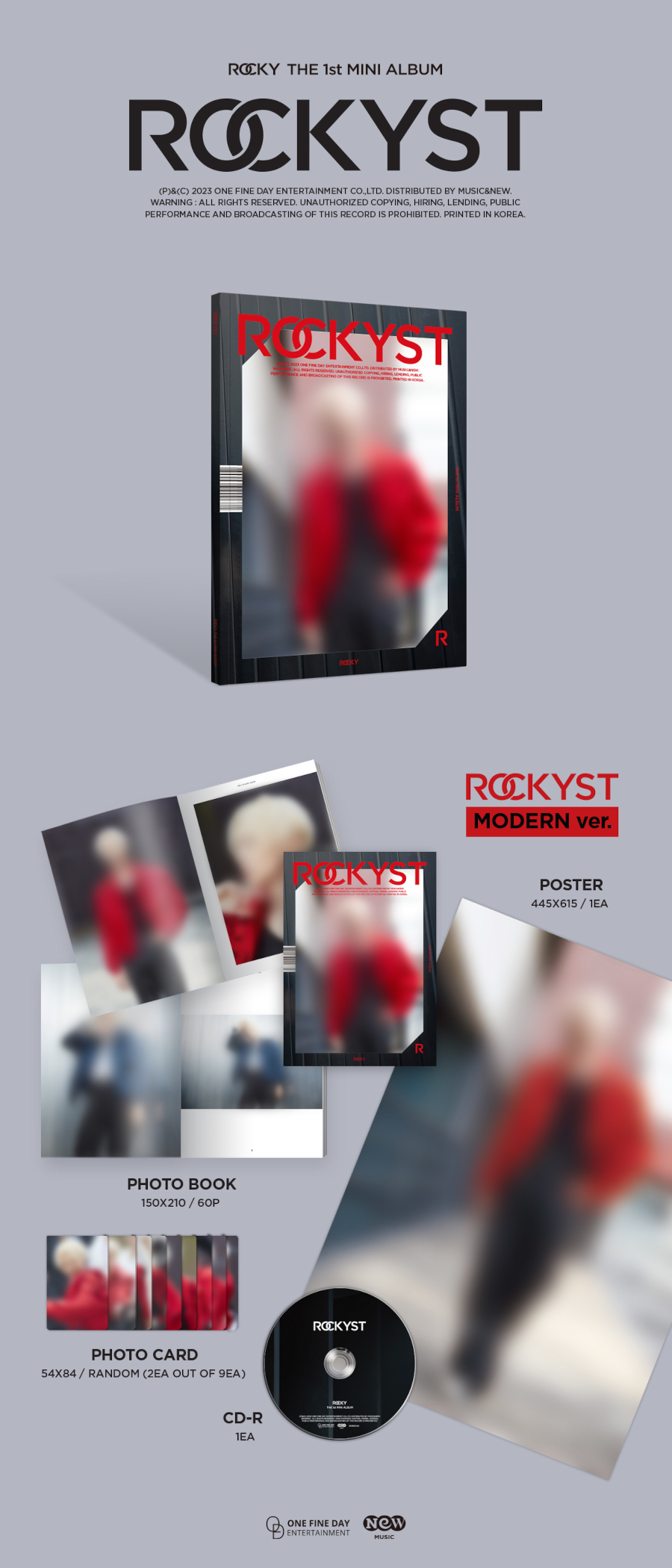 ROCKY(라키) - 미니앨범 1집 [ROCKYST] (Modern Ver.)