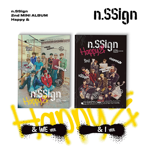 n.SSign(엔싸인) - 2nd MINI ALBUM 'Happy &' (& WE / & I ver.) 커버랜덤