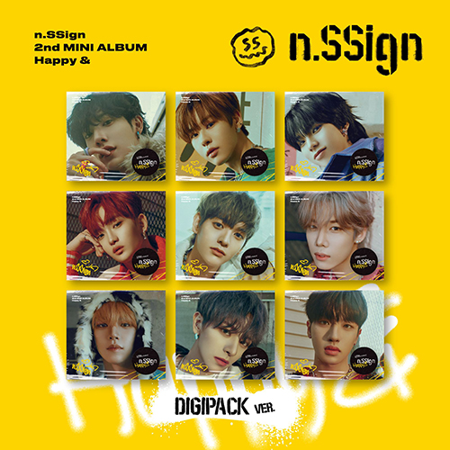 n.SSign(엔싸인) - 2nd MINI ALBUM 'Happy &' Digipack ver. 커버랜덤