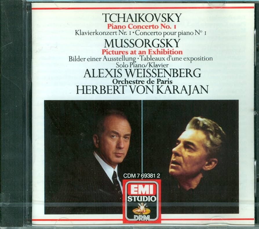 KARAJAN - TCHAIKOVSKY PIANO CONCERTO NO.1 / MUSSORGSKY PICTURES AT AN EXHIBITION